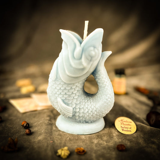 Fish Wishing Candle Spell Kit - Manifestation – Blue (Communication) Candle Spell Kit