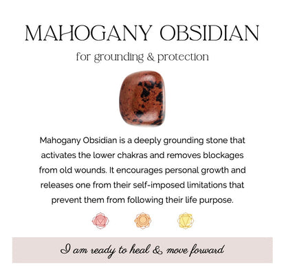 Mahogany Obsidian Bastet Cat Carving – 7 cm