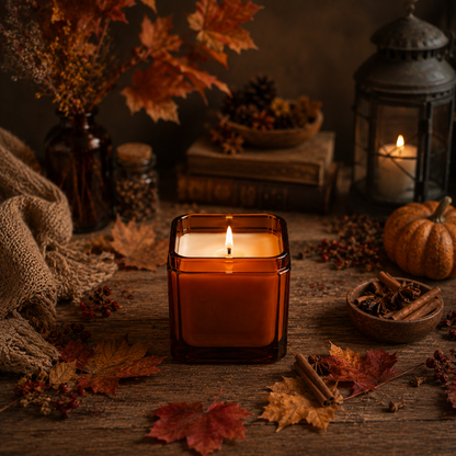 MAPLE PUMPKIN ---  8.5 oz Soy Jar Candle | Fall/Autumn | Moon Water Apothecary