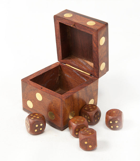 5 Dice Box Set - Handcrafted Wood – HME stock line