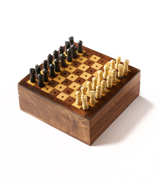 Travel Chess Game - Handcrafted Wood Pegs – HME stock line