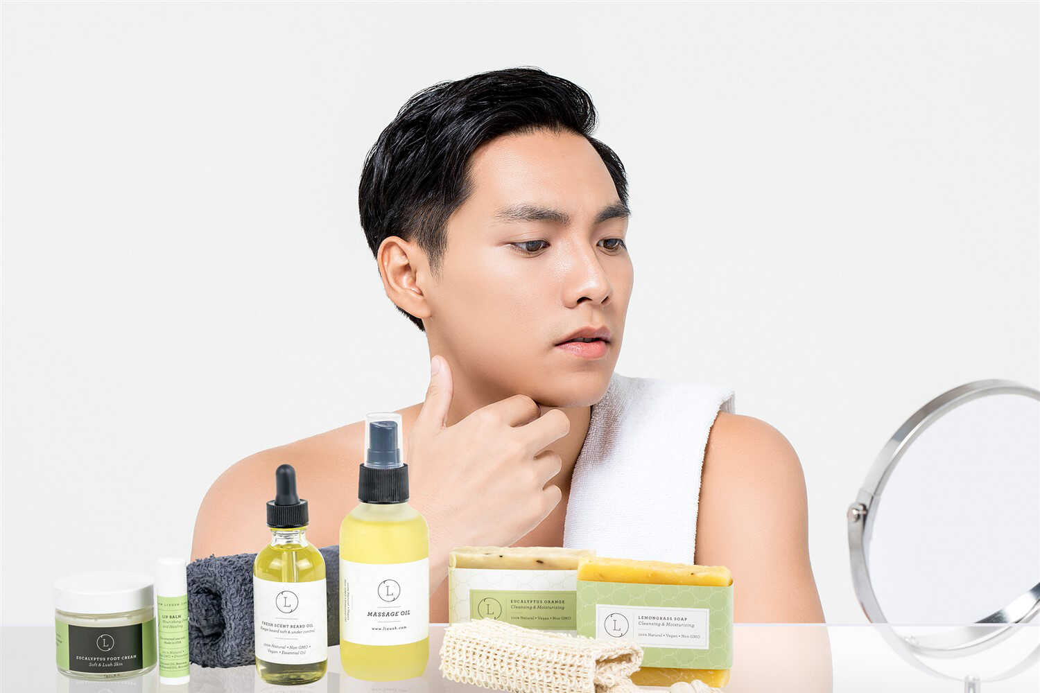 Father's Day Gift -Fresh earthy Natural skincare set, Eucalyptus Men Grooming kit – Skincare set for him