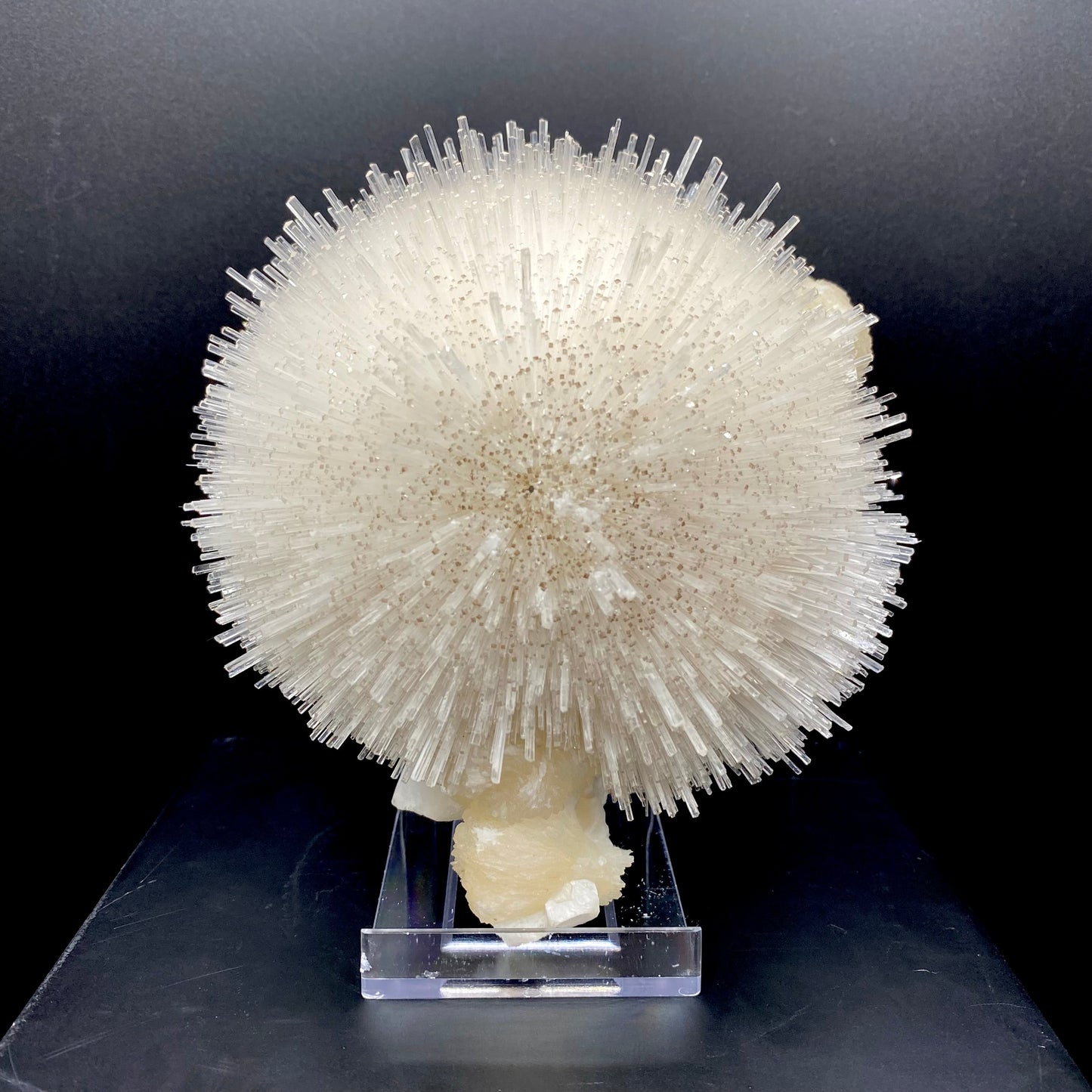 Mesolite on Mordenite Natural Mineral Specimen – Mesolite