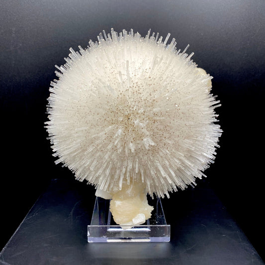 Mesolite on Mordenite Natural Mineral Specimen – Mesolite
