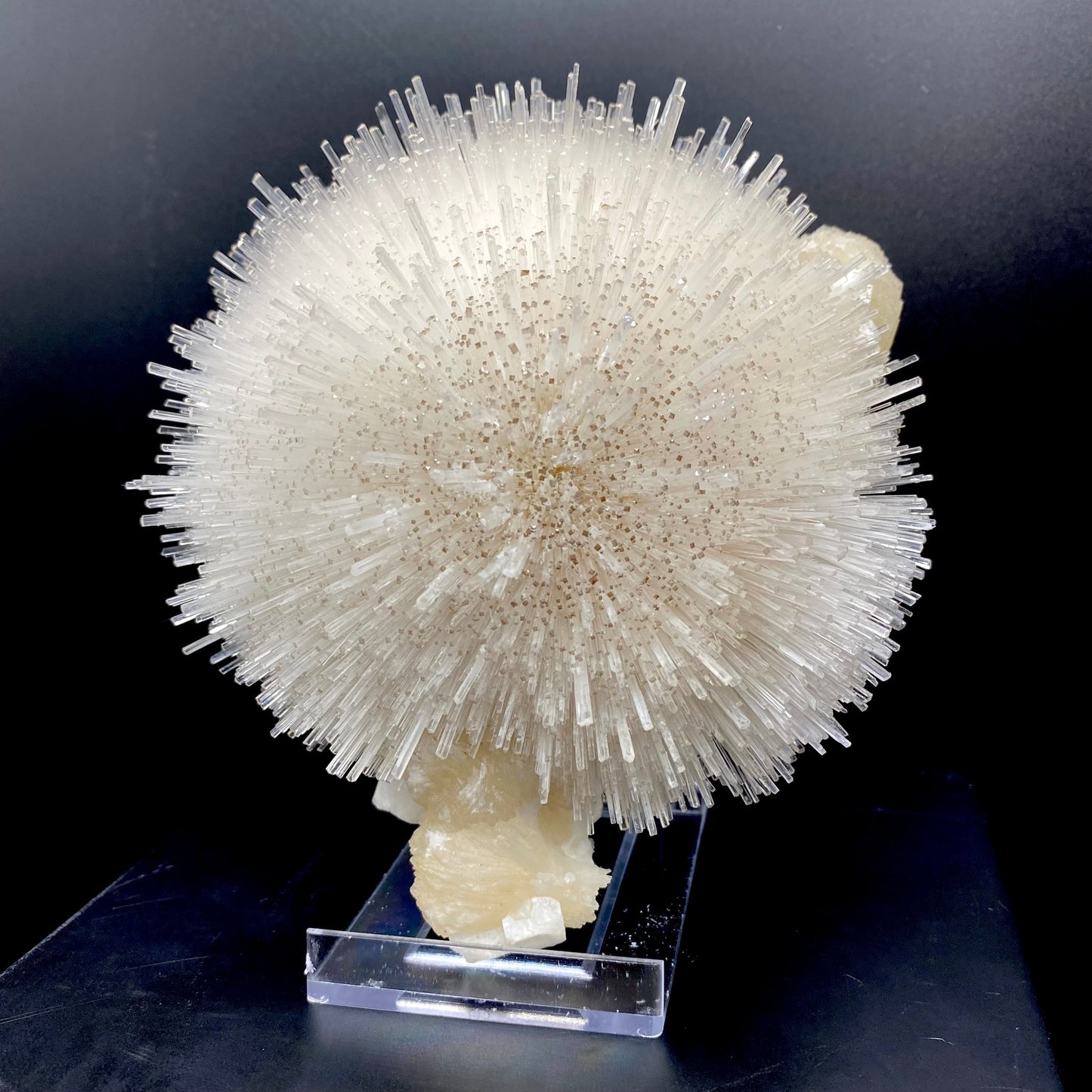 Mesolite on Mordenite Natural Mineral Specimen – Mesolite