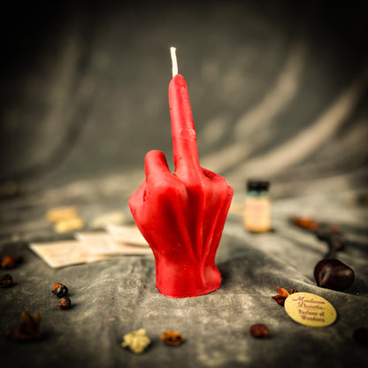 Middle Finger Candle Spell Kit - Banishing & Boundaries – Red (Romance) Candle Spell Kit