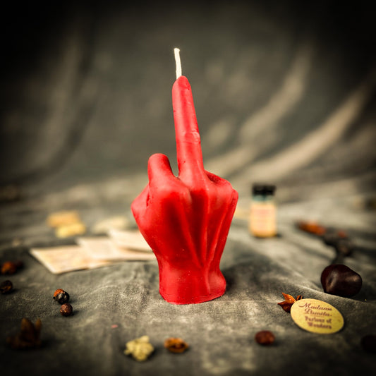 Middle Finger Candle Spell Kit - Banishing & Boundaries – Red (Romance) Candle Spell Kit