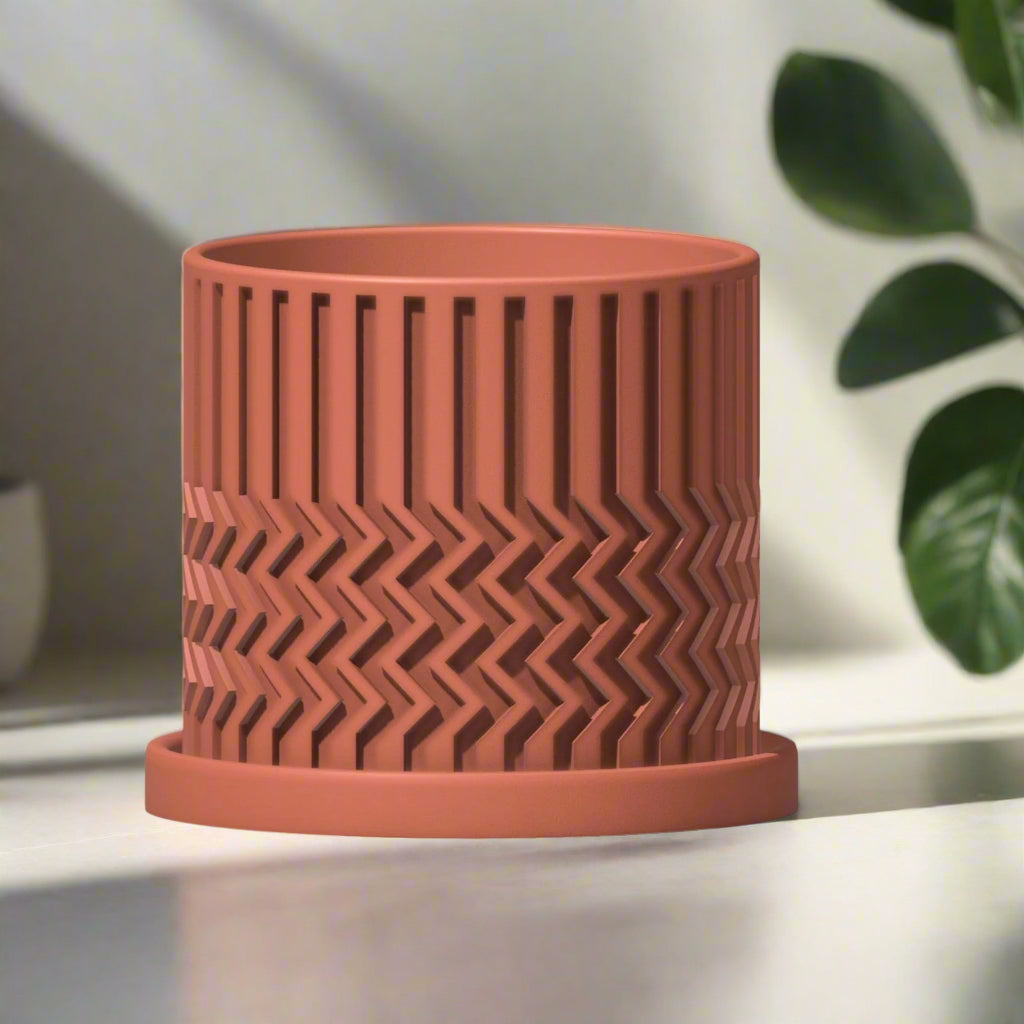 Minimalist Zig-Zag Planter – Pots & Planters