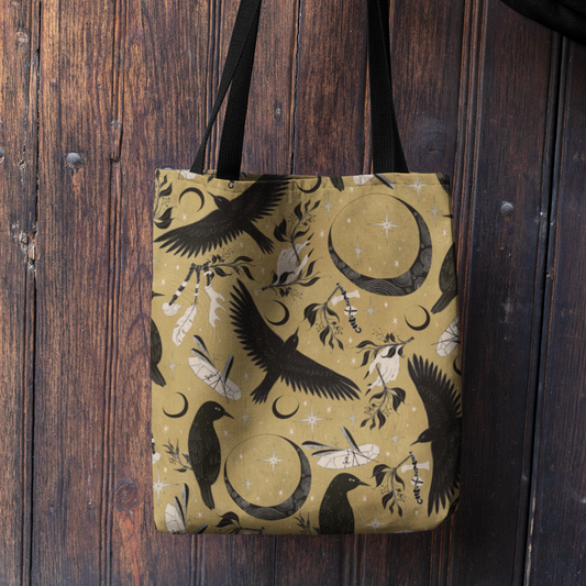 Raven Moon - Heavy-Duty Canvas Tote Bag