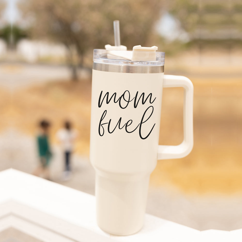 Mom fuel – Travel Mug, Coffee Cup, Drinkware