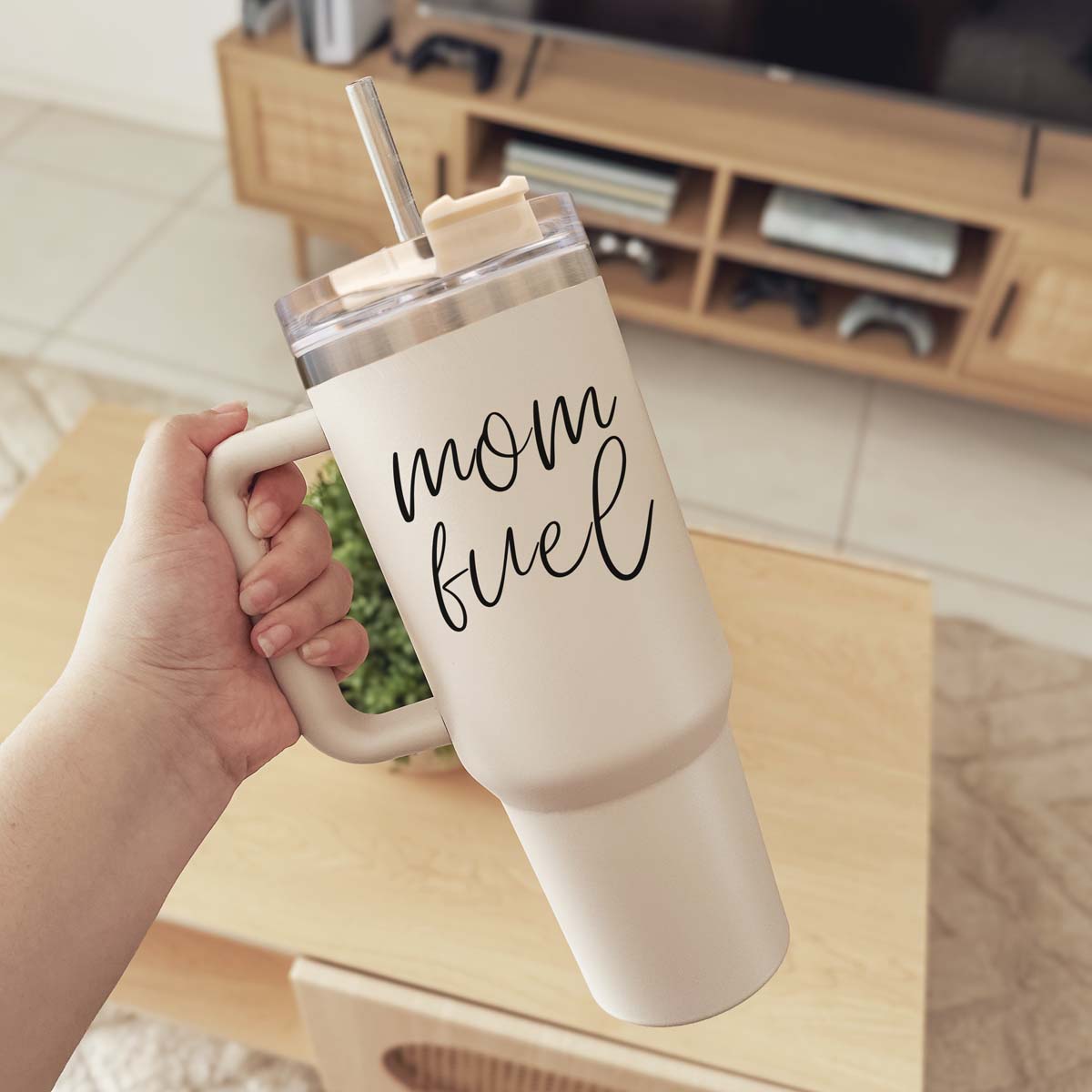 Mom fuel – Travel Mug, Coffee Cup, Drinkware