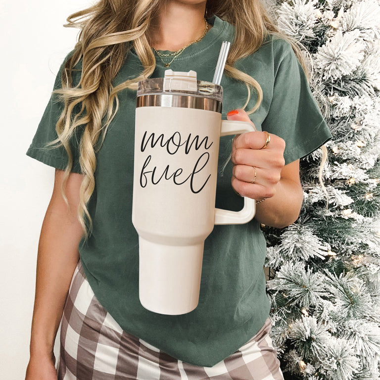 Mom fuel – Travel Mug, Coffee Cup, Drinkware