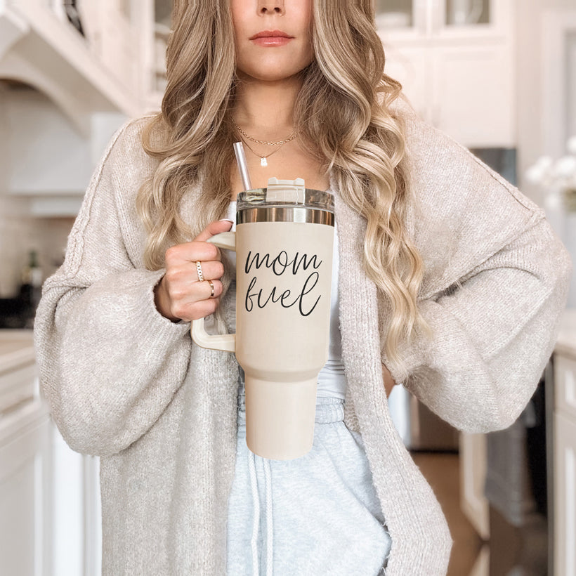 Mom fuel – Travel Mug, Coffee Cup, Drinkware