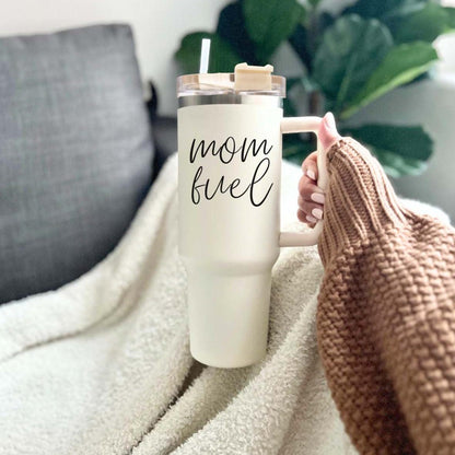 Mom fuel – Travel Mug, Coffee Cup, Drinkware