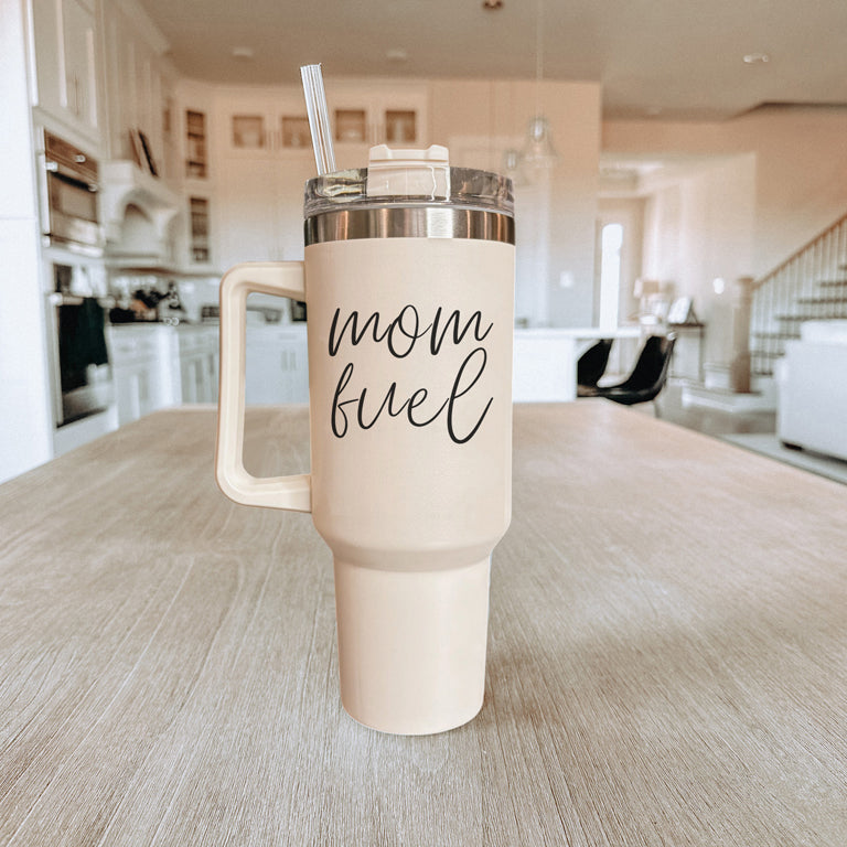 Mom fuel – Travel Mug, Coffee Cup, Drinkware