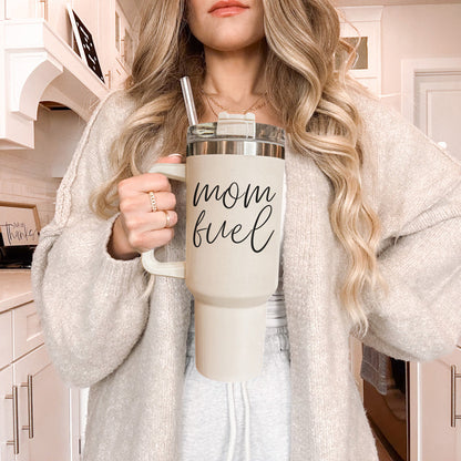 Mom fuel – Travel Mug, Coffee Cup, Drinkware