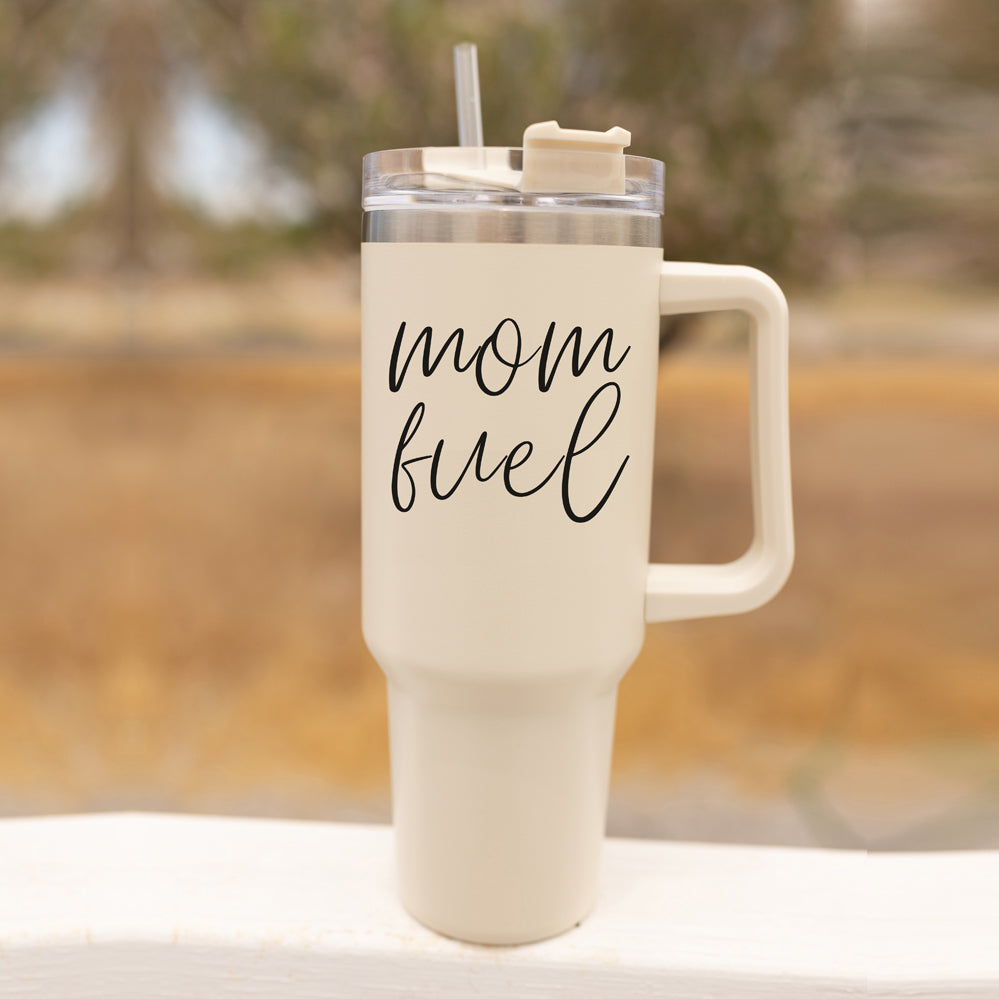 Mom fuel – Travel Mug, Coffee Cup, Drinkware