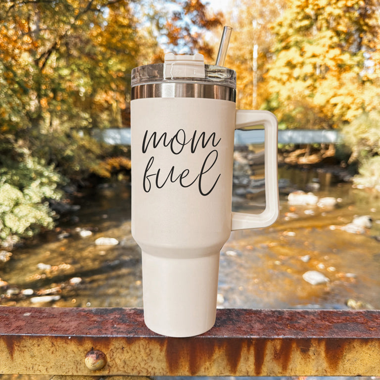 Mom fuel – Travel Mug, Coffee Cup, Drinkware