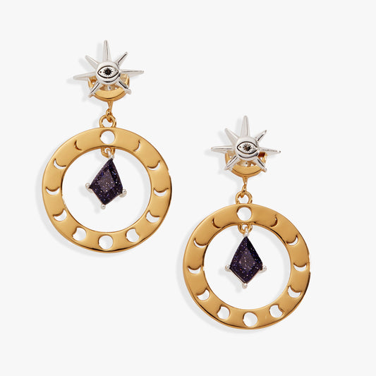 Moon Phase Statement Earring