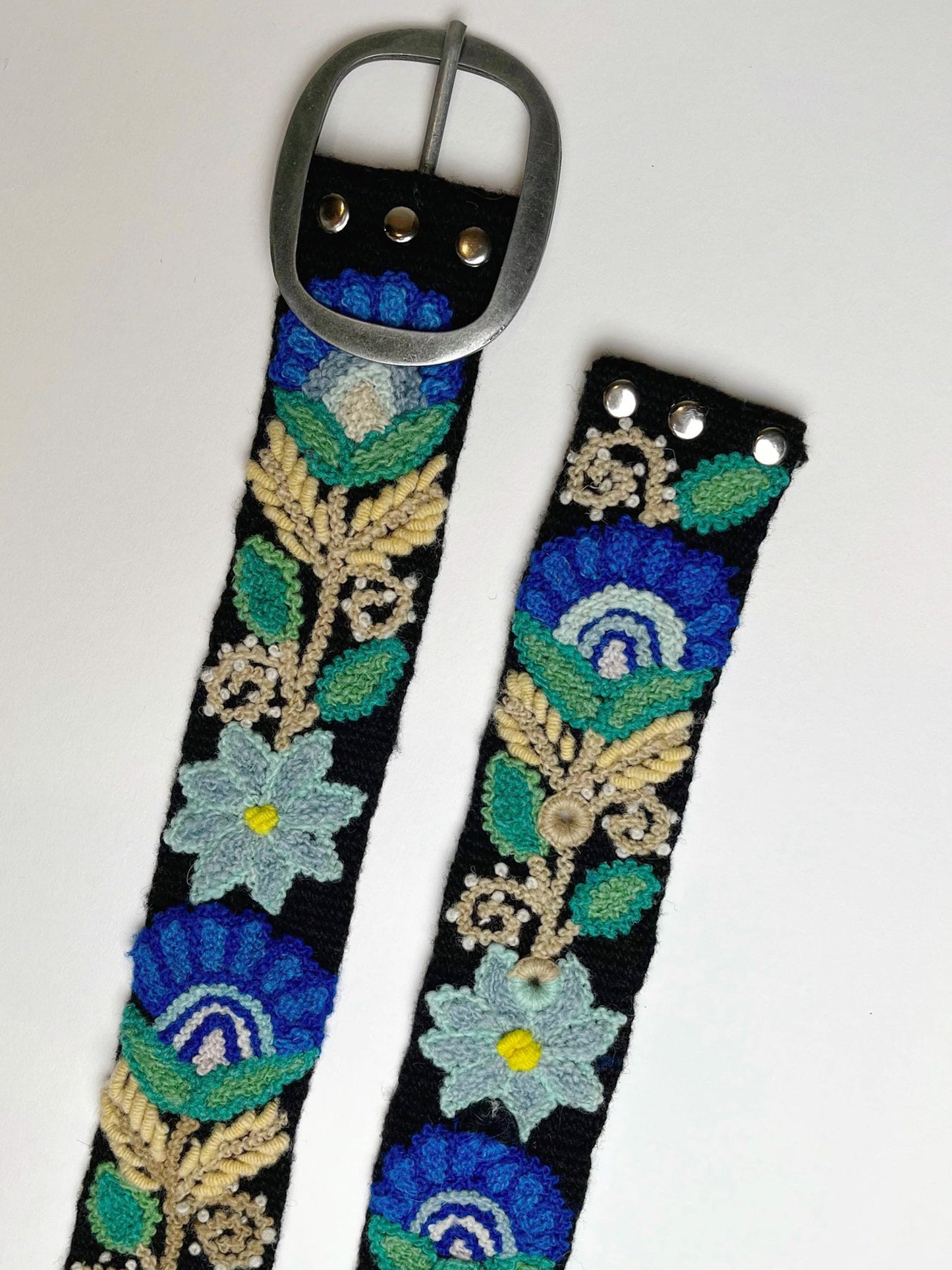 Moonlit Garden Embroidered Belt – belt