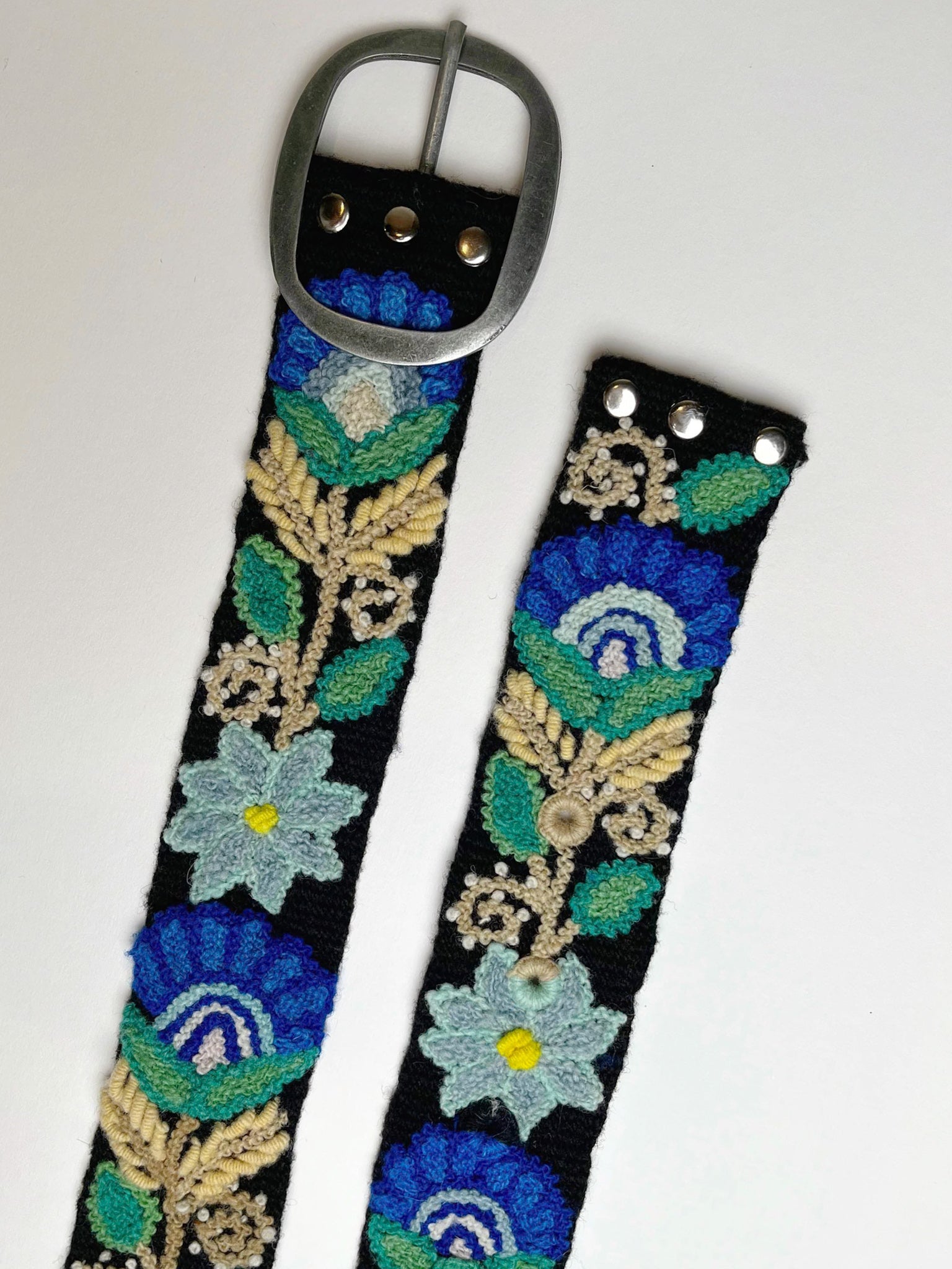 Moonlit Garden Embroidered Belt – belt
