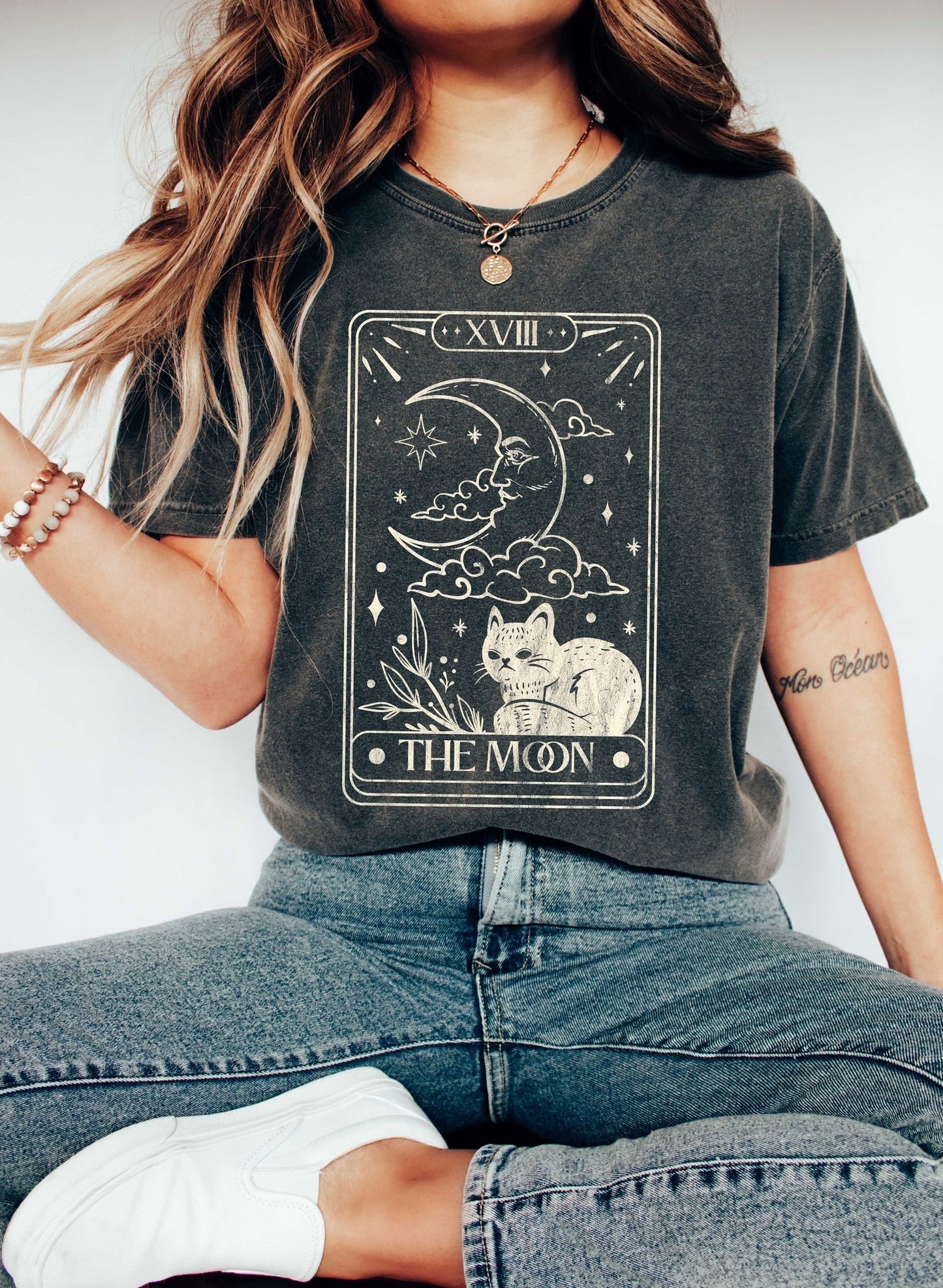 Moon Tarot Card -- Comfort Colors Tshirt
