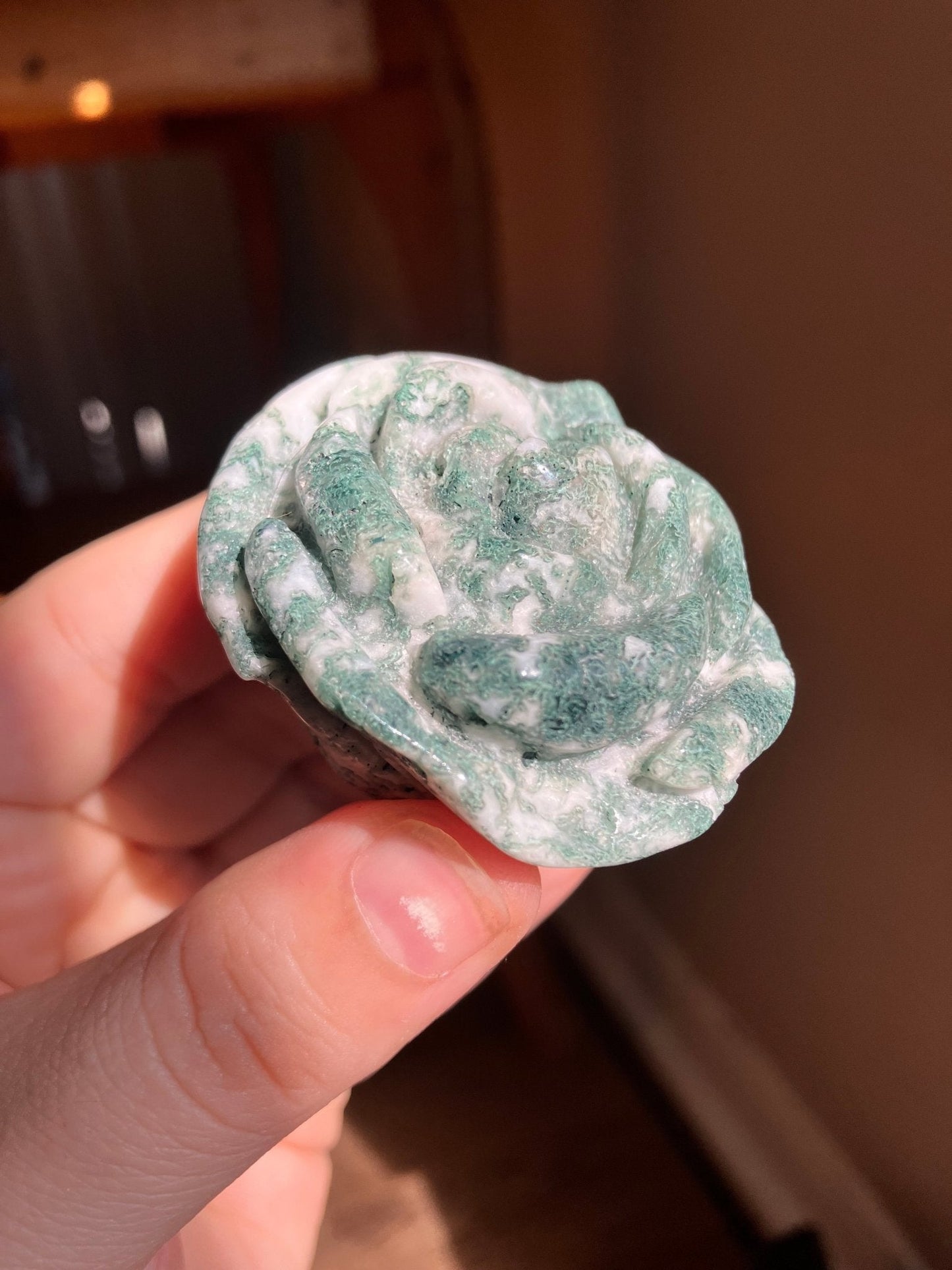 Moss Agate Rose
