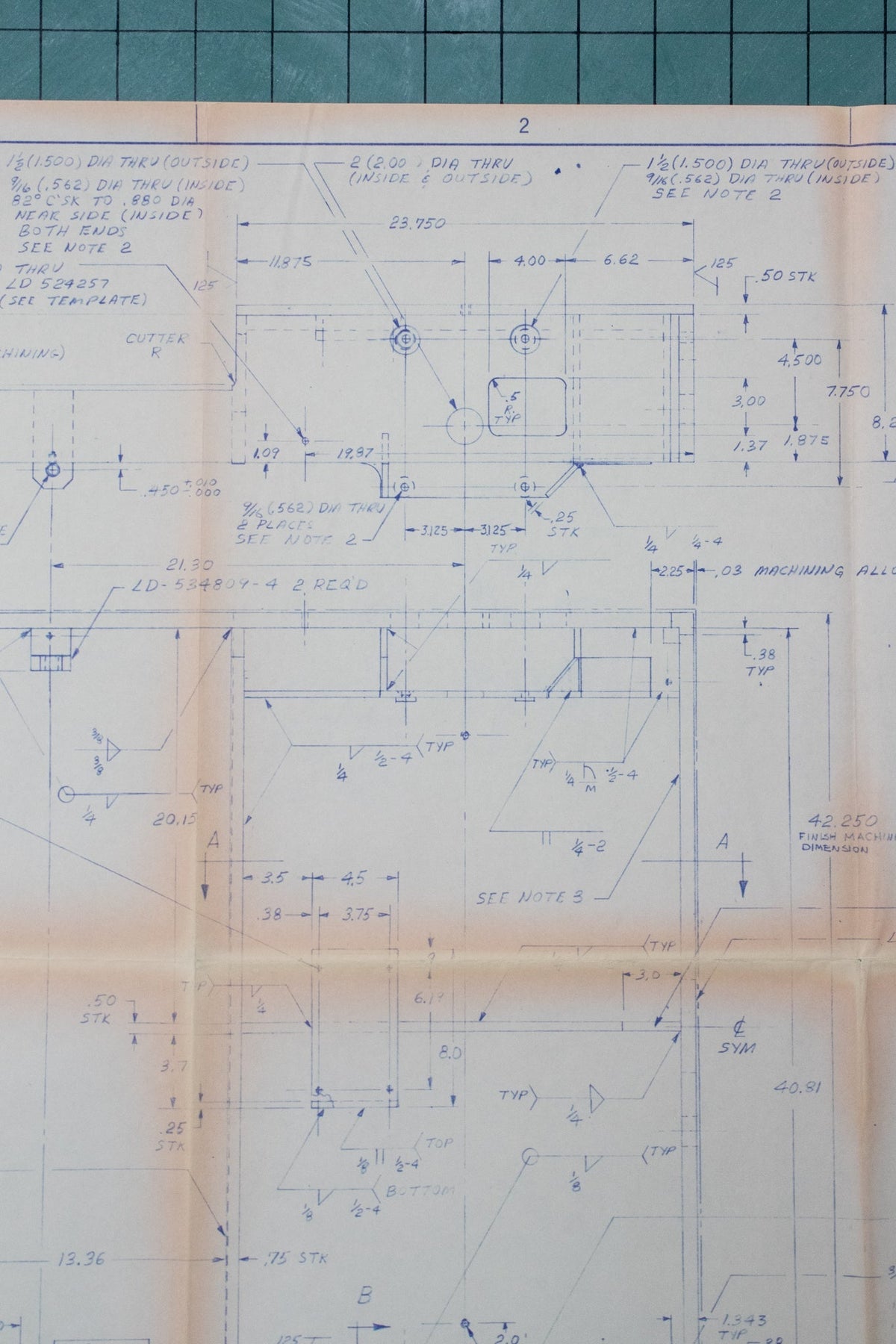 NASA Space Shuttle Blueprint Fragment – Historic Artifacts