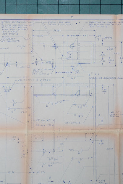 NASA Space Shuttle Blueprint Fragment – Historic Artifacts