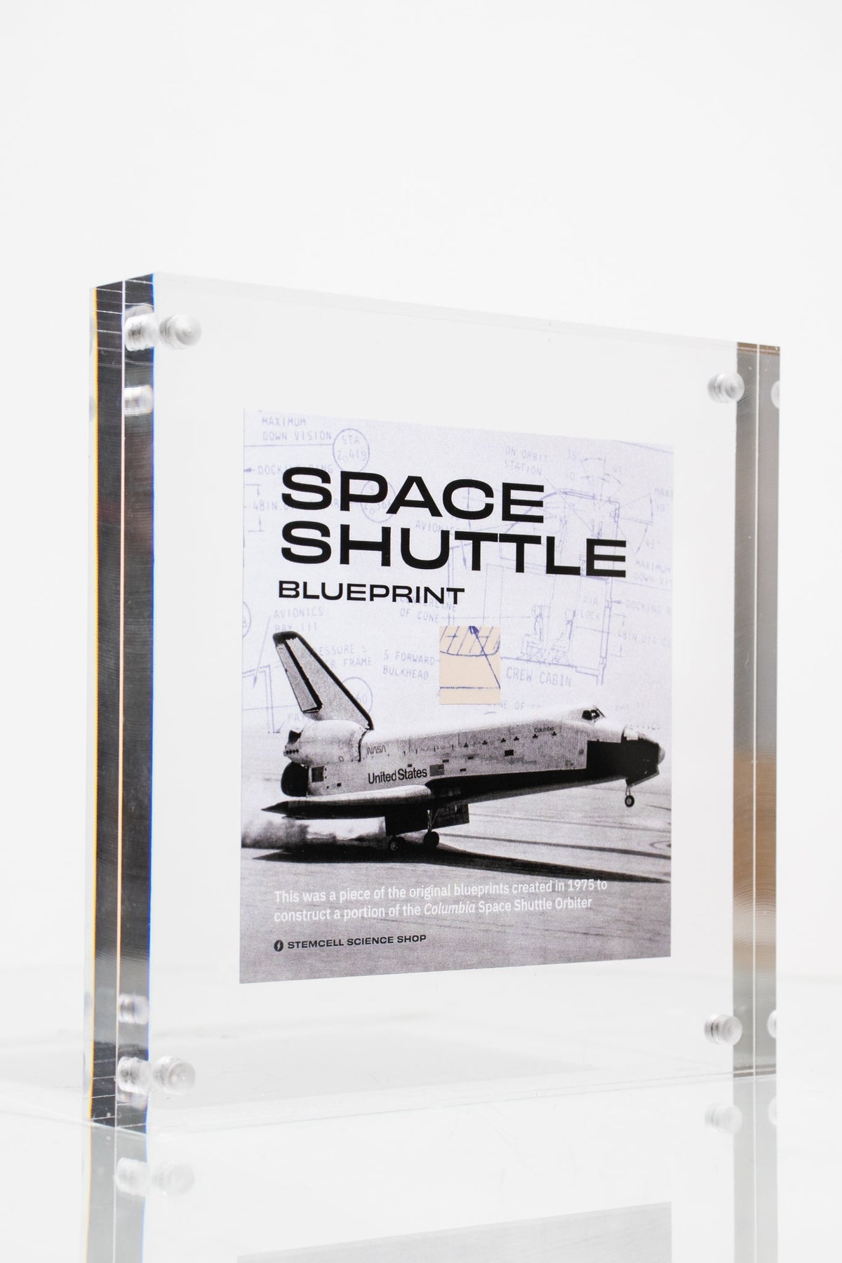 NASA Space Shuttle Blueprint Fragment – Historic Artifacts