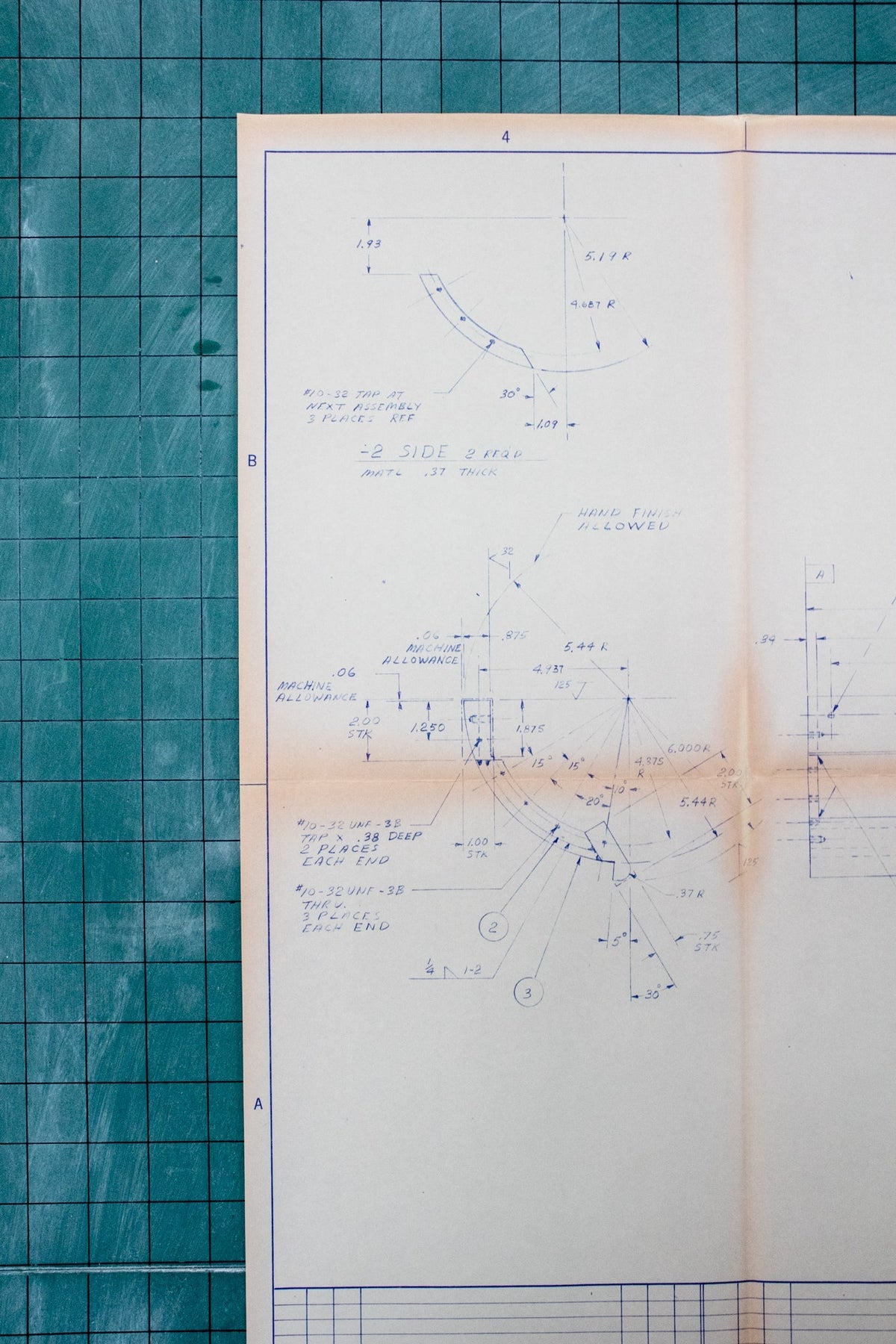 NASA Space Shuttle Blueprint Fragment – Historic Artifacts