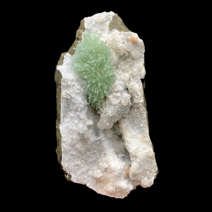 Natrolite Green on MM Quartz Super Rare Natural Mineral Specimen – Natrolite