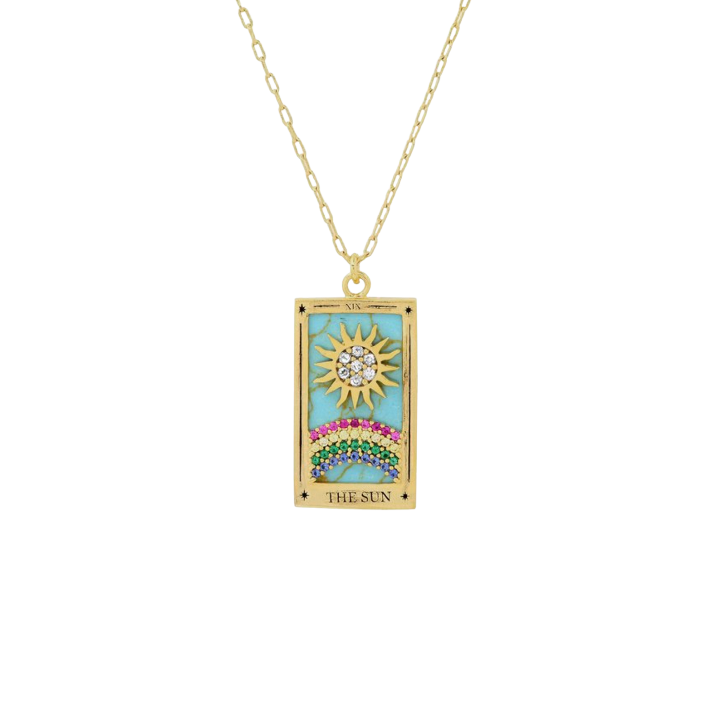 The Moon Tarot Card Necklace