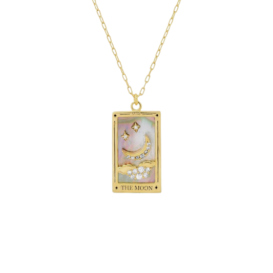 The Moon Tarot Card Necklace