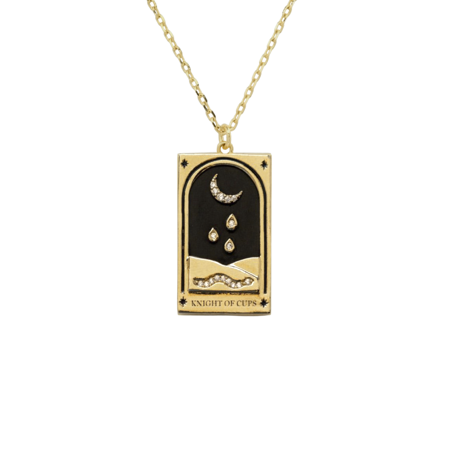 The Moon Tarot Card Necklace