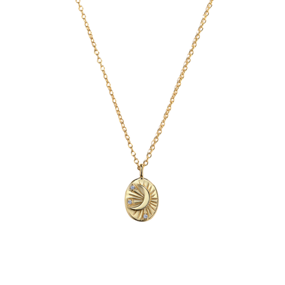 The Oval Moon Necklace