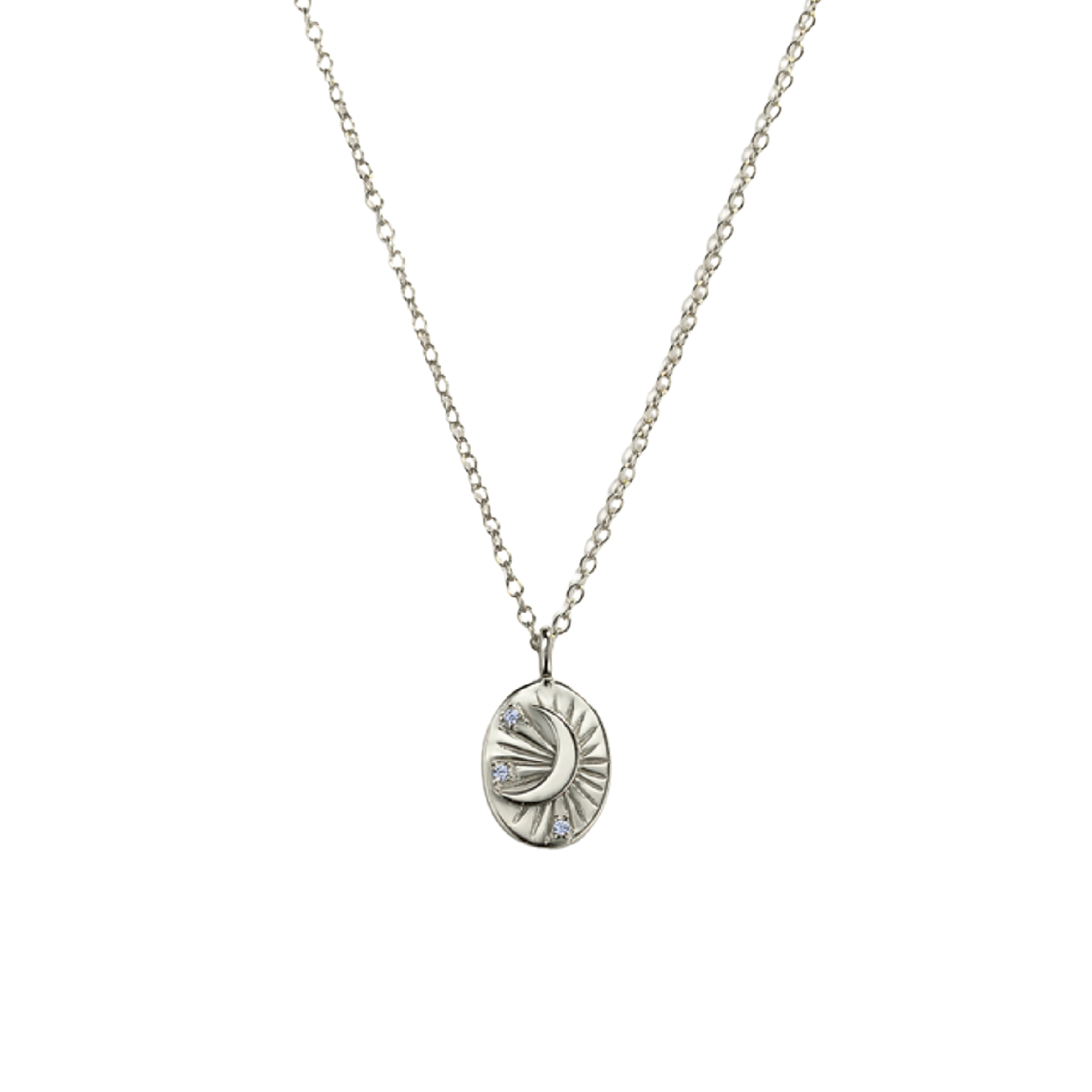 The Oval Moon Necklace