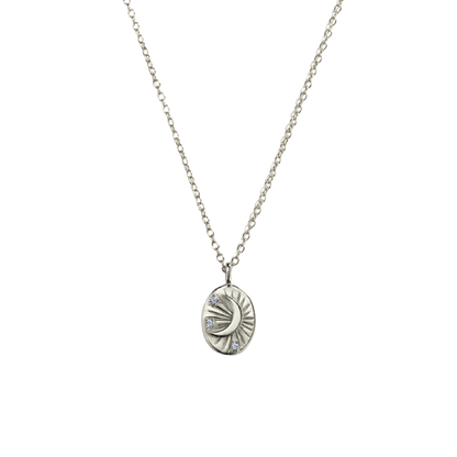 The Oval Moon Necklace