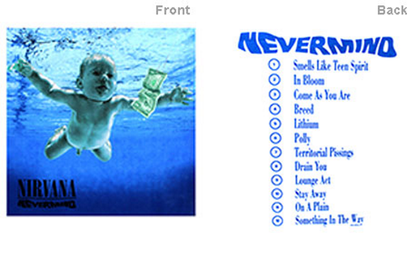 Nirvana Nevermind T-Shirt - Official Album Tee – White Men's T-shirts