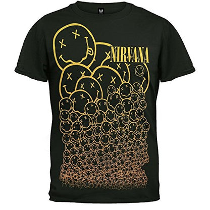 Nirvana Smiley Face T-Shirt - Official – Many Smiles Men's T-shirts