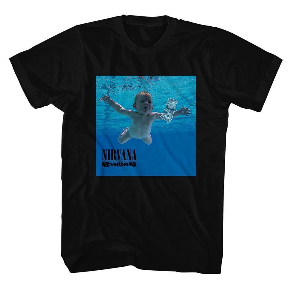 Nirvana Nevermind T-Shirt - Official Album Tee – Black Men's T-shirts