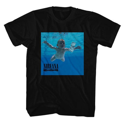 Nirvana Nevermind T-Shirt - Official Album Tee – Black Men's T-shirts