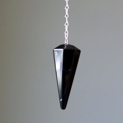 Black Obsidian Pendulum | Crystal Dowsing Tool – Pendulums
