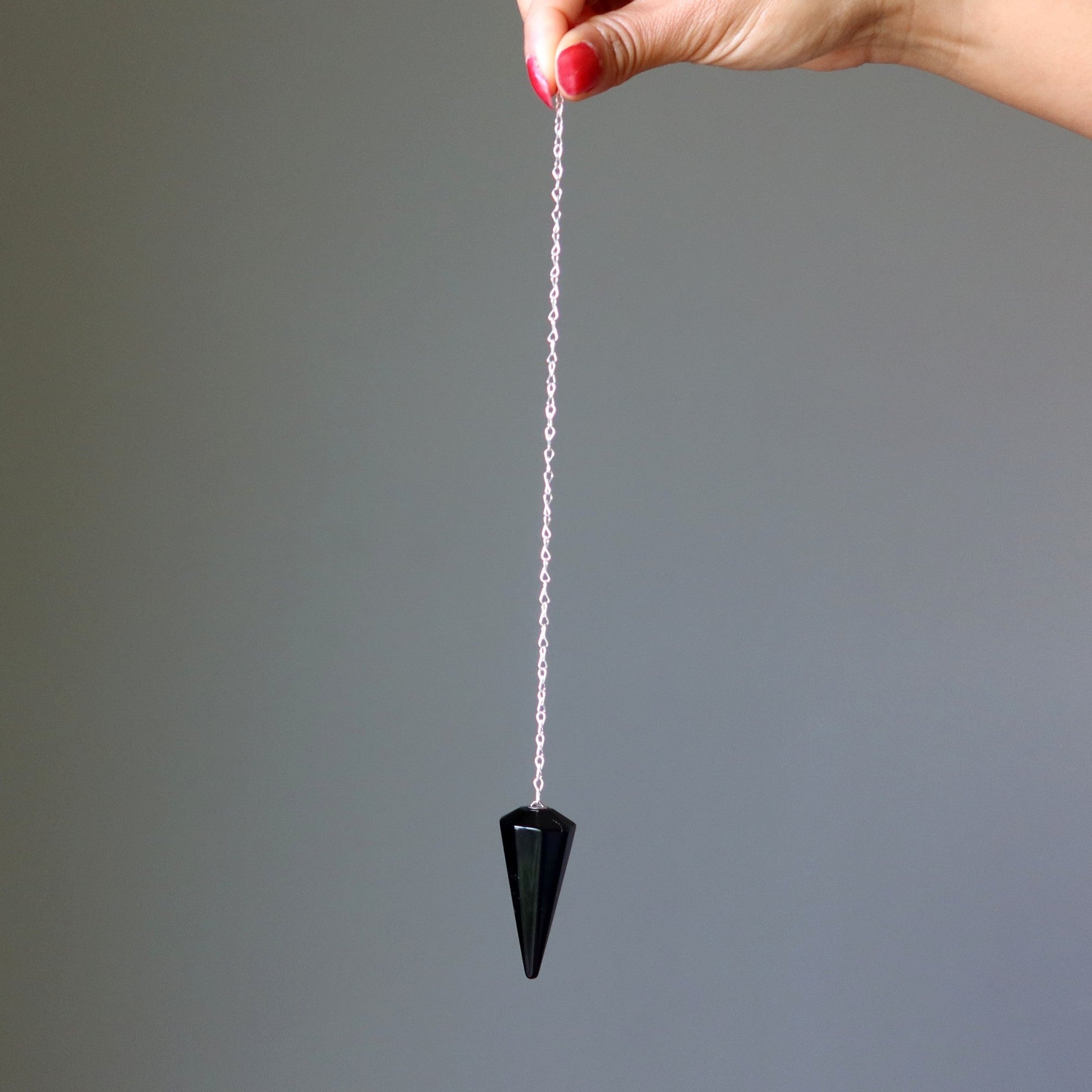 Black Obsidian Pendulum | Crystal Dowsing Tool – Pendulums