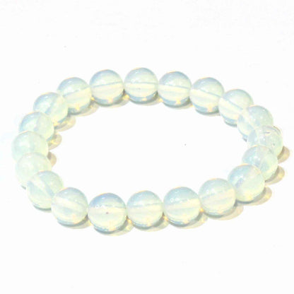 Opalite Round Bead Bracelet - Persistent Strength