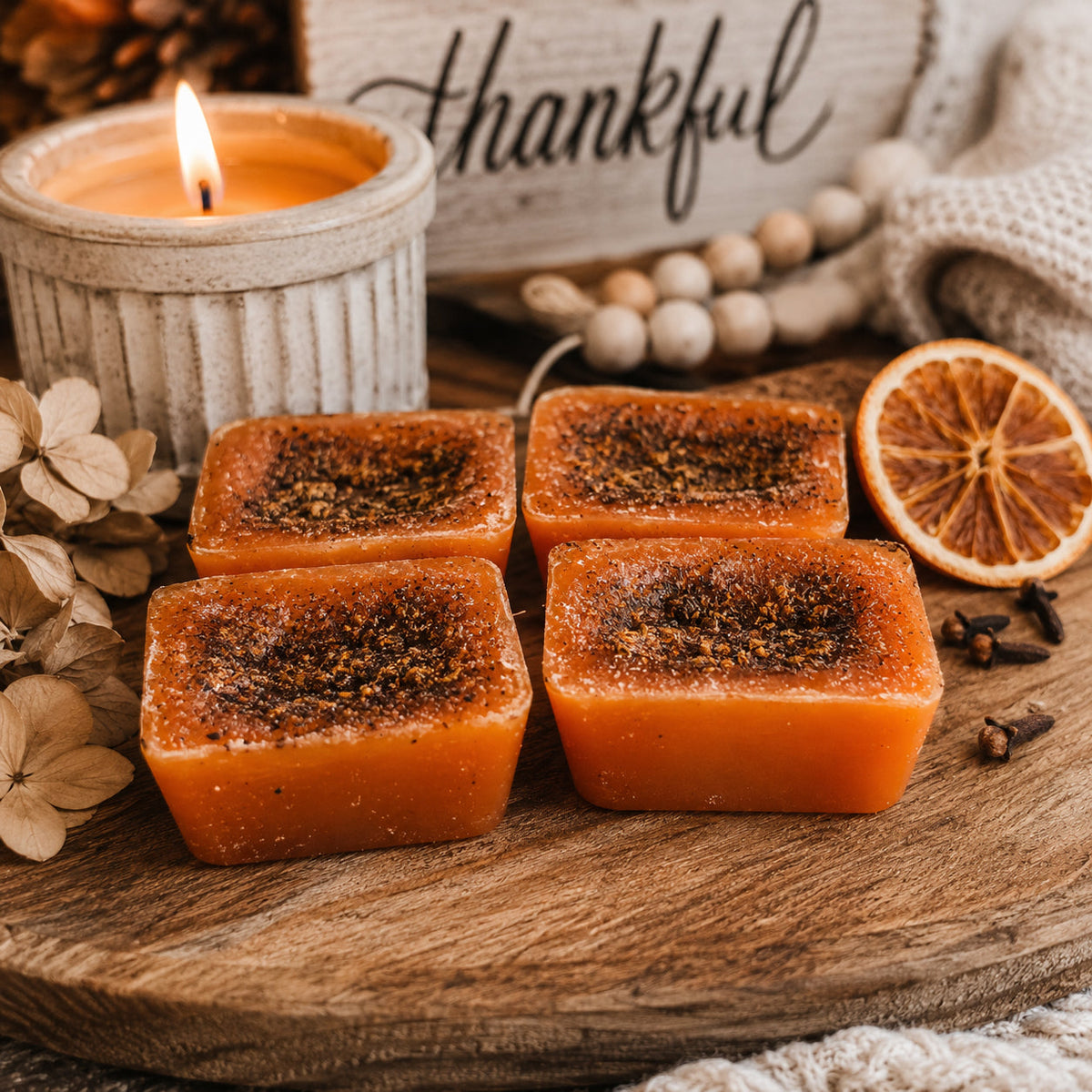 Orange Clove XL Wax Melts, Spiced Citrus