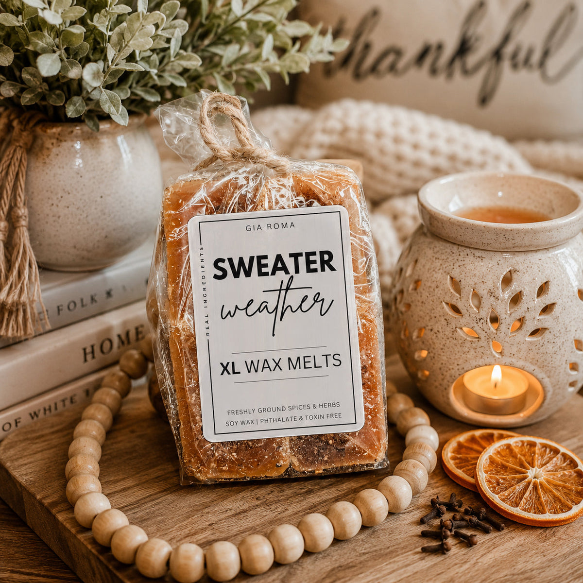 Orange Clove XL Wax Melts, Spiced Citrus