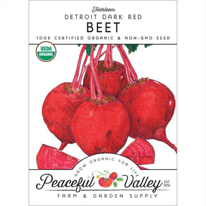 Beet Seeds, Detroit Dark Red Beets (Organic) – Vegetable Seeds