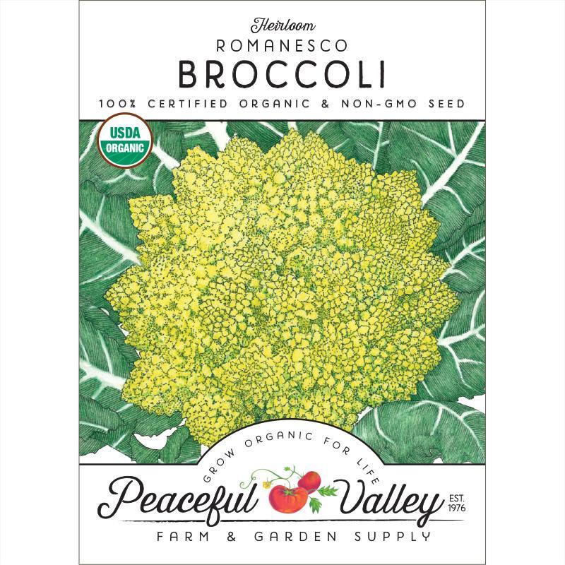 Broccoli Seeds, Romanesco (Organic) – Vegetable Seeds