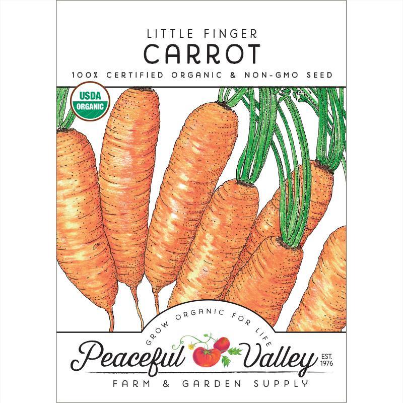 Carrot Seeds, Little Finger (Organic) – Vegetable Seeds